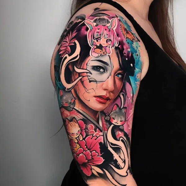 Author's Style tattoo by Carolina Caos Avalle in Voghera