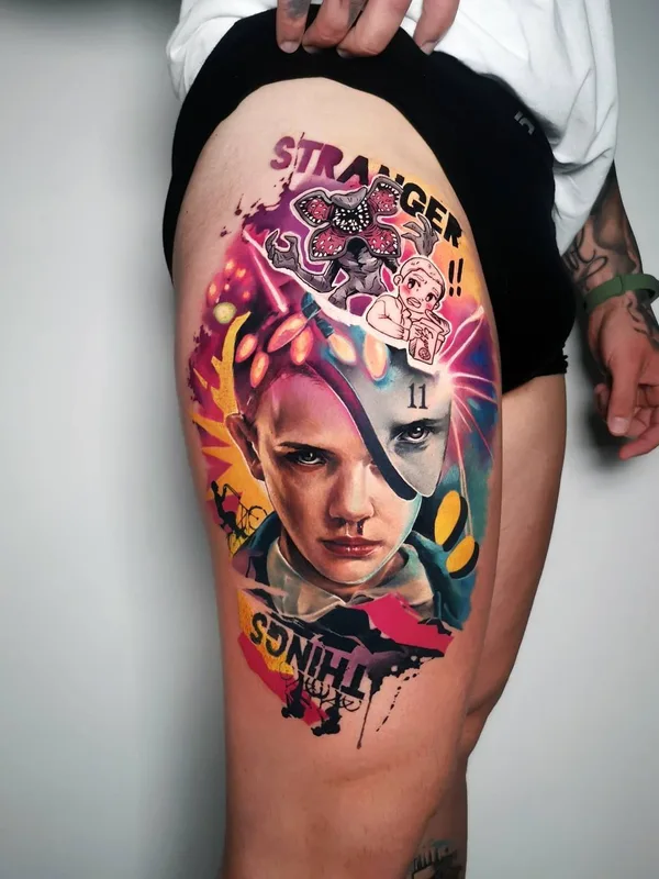 color realism татуировка на thigh #43029 | Тату мастер Carolina Caos Avalle