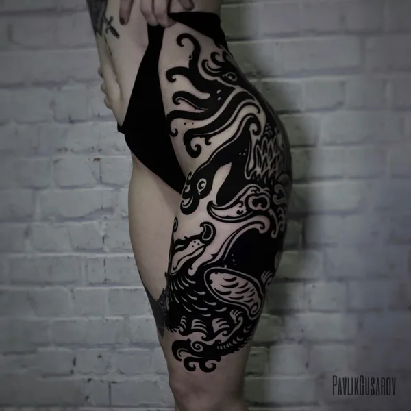 Author's Style tattoo by Pavlik Gusarov in Saint Petersburg