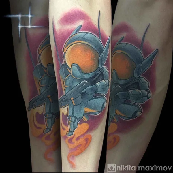 New School tattoo by Никита Максимов in Moscow