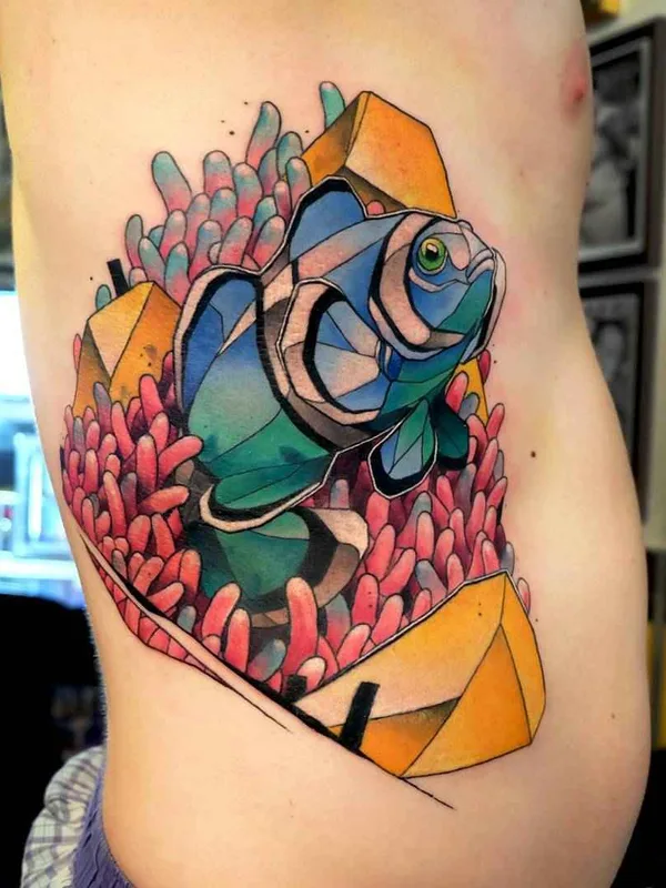 New School tattoo by Dusty Brasseur in Paris