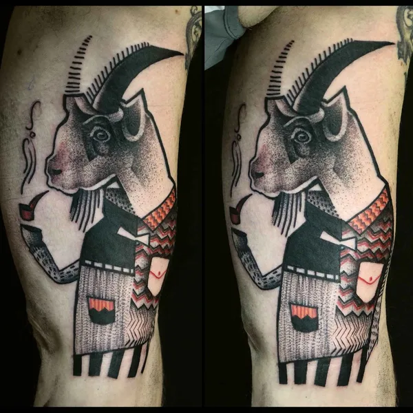 Graphic tattoo by Katarzyna Krutak