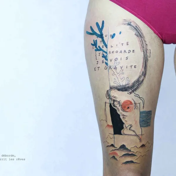Author's Style tattoo by Maison Métamose in Paris