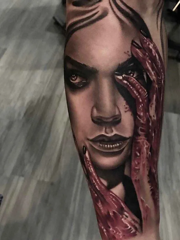 female color realism татуировка на forearm #14077 | Тату мастер Alejandro Mazakre