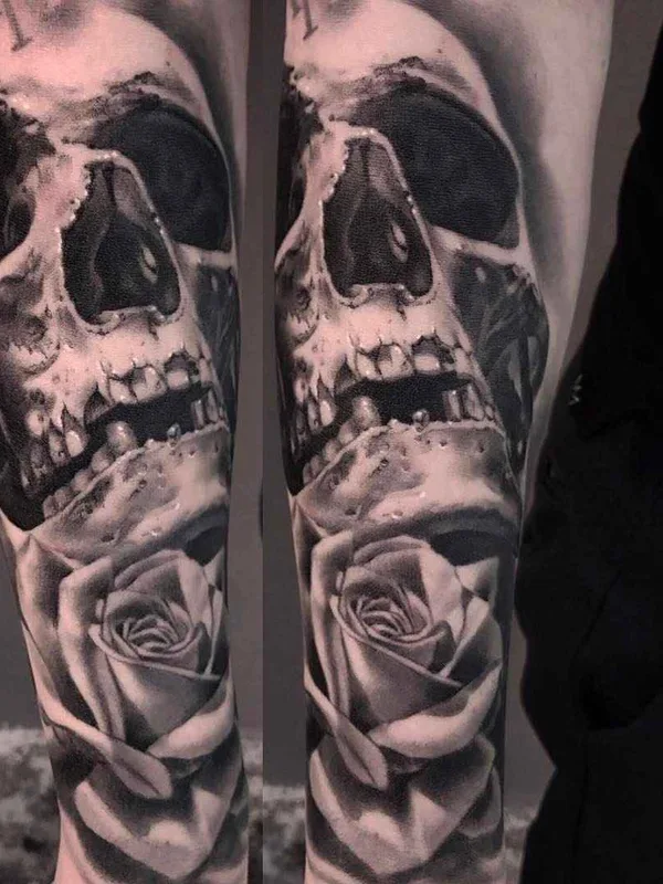 black and grey realism татуировка на forearm #14078 | Тату мастер Alejandro Mazakre