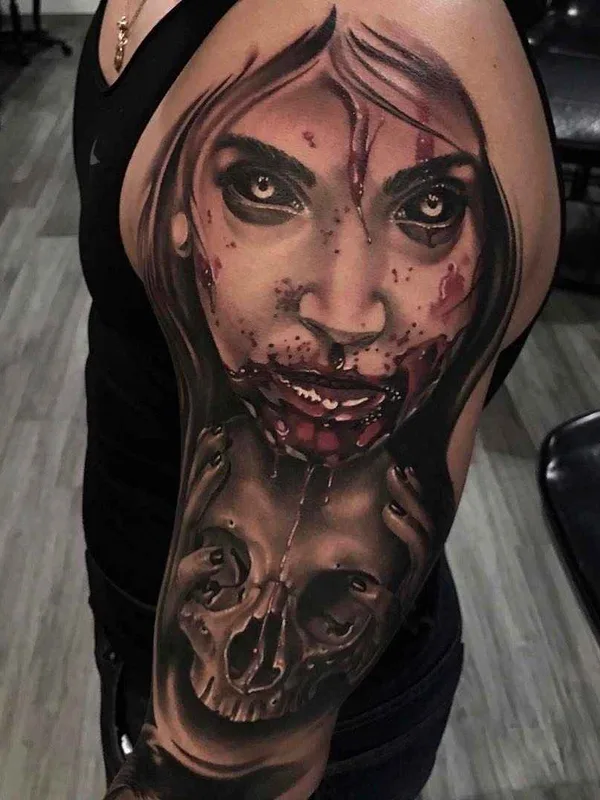 color realism татуировка на full sleeve #14082 | Тату мастер Alejandro Mazakre
