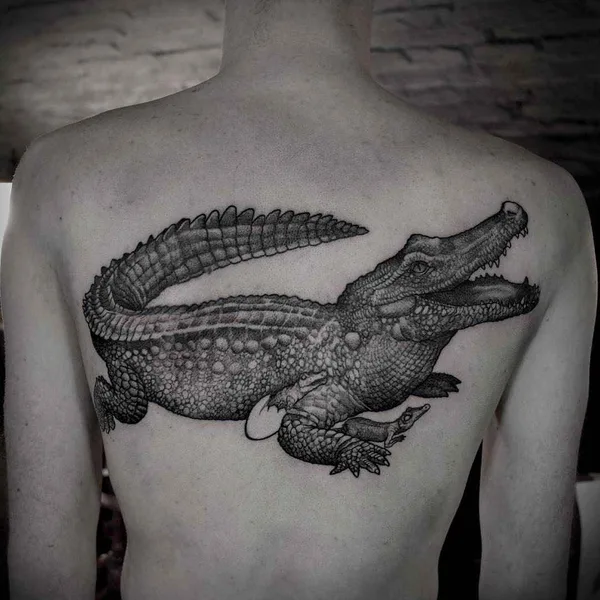 Dotwork tattoo by Rob Borbas in Budapest