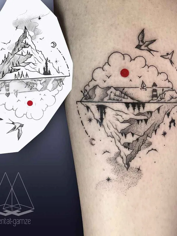 black and grey linework tatuaje en forearm #10240 | Tatuador Mentat Gamze