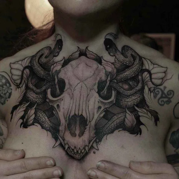 Dotwork tattoo by Rob Borbas in Budapest