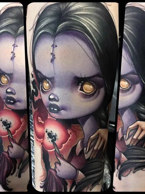 color illustrative Tatuaggio su forearm #13337 | Tatuatore Kelly Doty