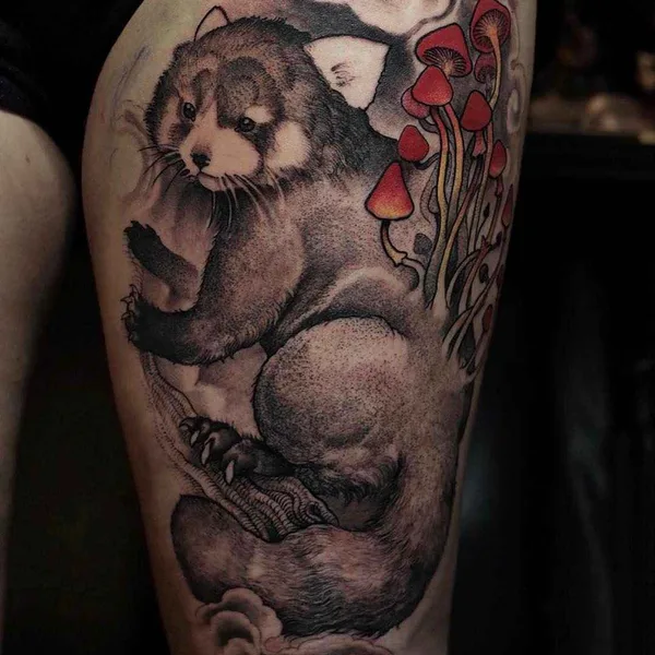 Dotwork tattoo by Rob Borbas in Budapest