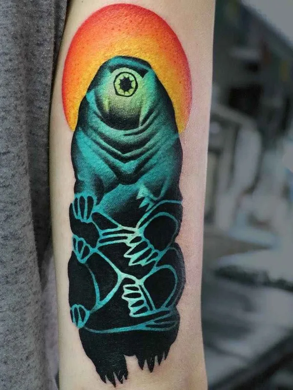 Graphic tattoo by Aleksy Marcinow in Warszawa