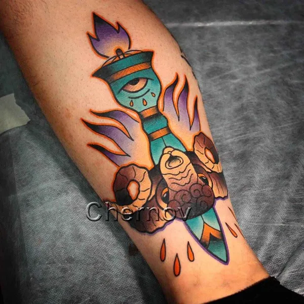 Old School tattoo by Дмитрий Чернов in Пенза