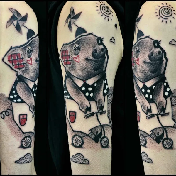 Graphic tattoo by Katarzyna Krutak