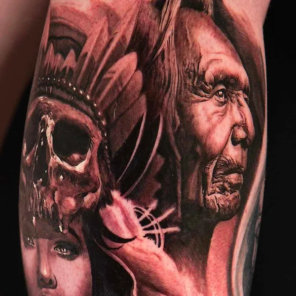 Реализм tattoo by Deran Hall