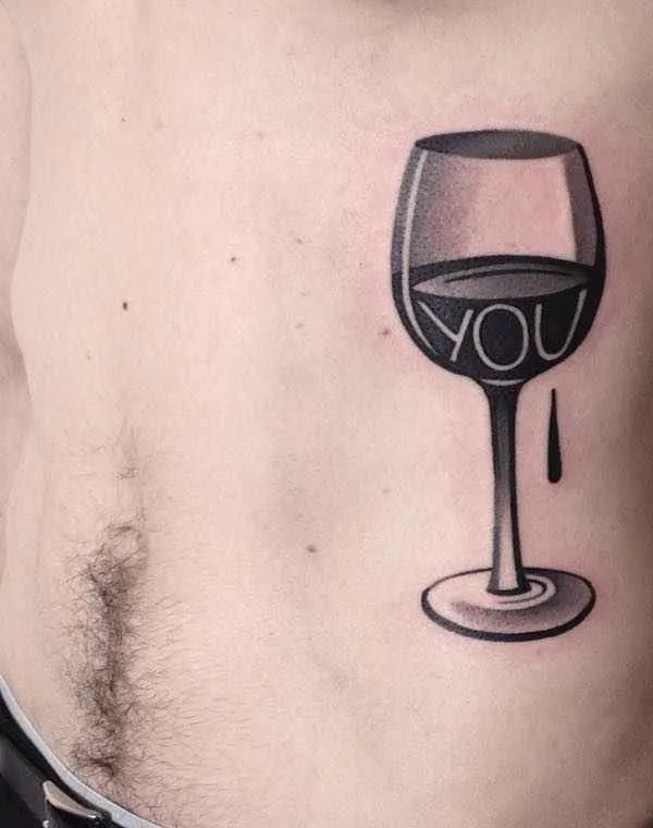 male black and grey blackwork tattoo auf ribcage #14345 | Tätowierer Денис Марахин