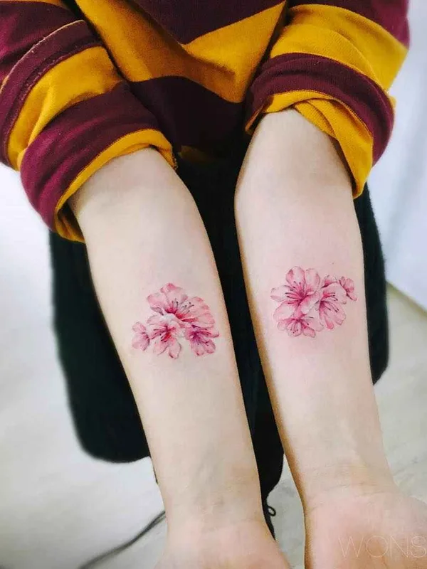 color watercolor tattoo on forearm #11996 | Tattoo Artist Wonseok