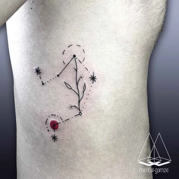 Linework tattoo by Mentat Gamze in Istanbul
