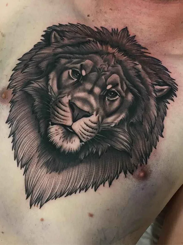 male black and grey realism Tatuaggio su chest #9605 | Tatuatore Daniel Molloy