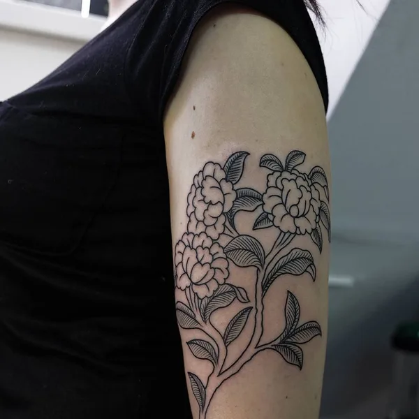 черная tattoo by  Zamyatina Mariya in Тюмень