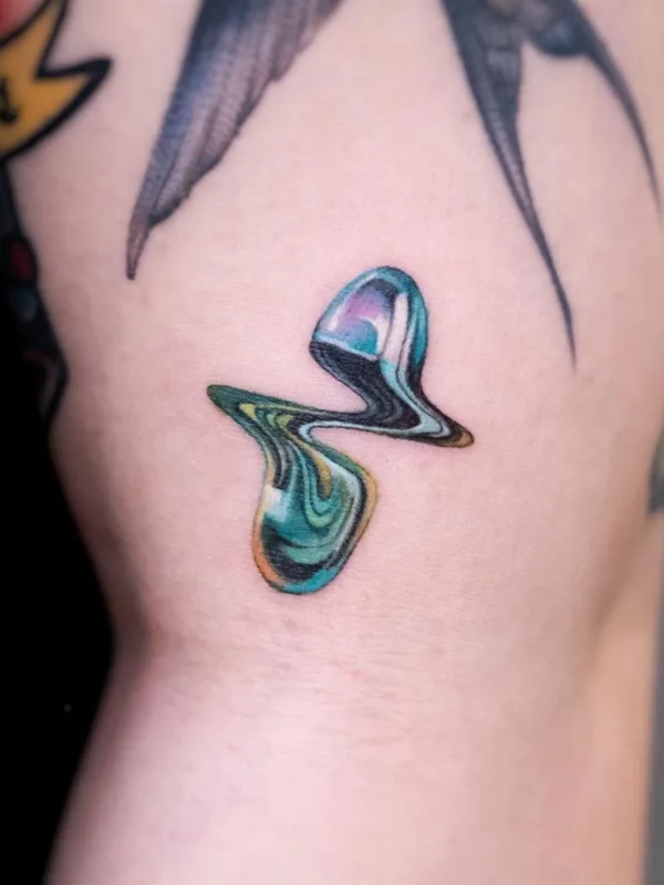 color abstract tattoo on forearm #47348 | Tattoo Artist DEMI LIU