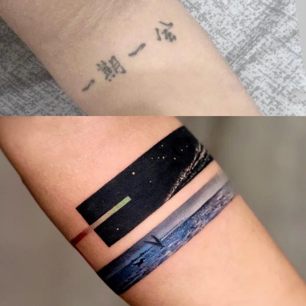 avant-garde tattoo by DEMI LIU in Beijing