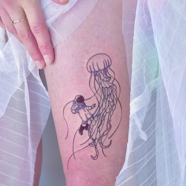 Файнлайн tattoo by Nameless in Hamburg