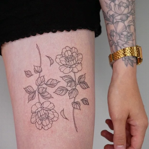 Файнлайн tattoo by Nameless in Hamburg