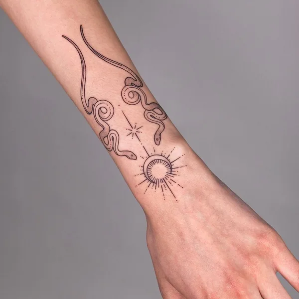 Файнлайн tattoo by Nameless in Hamburg