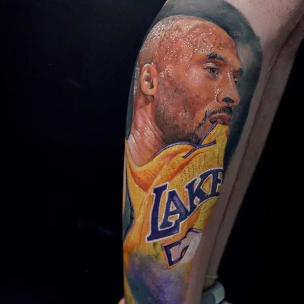 Portrait tattoo by David Barrera Garcia in Madrid
