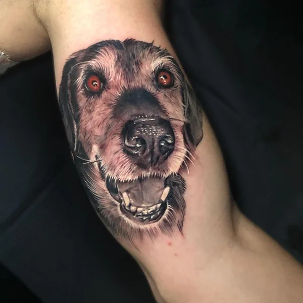 Portrait tattoo by David Barrera Garcia in Madrid