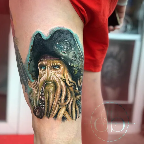 Portrait tattoo by David Barrera Garcia in Madrid