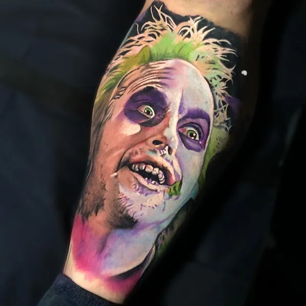 Portrait tattoo by David Barrera Garcia in Madrid