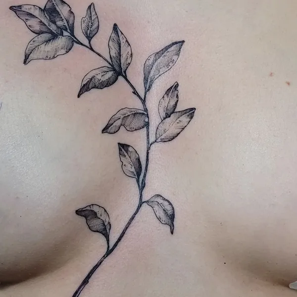 Botanical tattoo by Aija May in Rīga