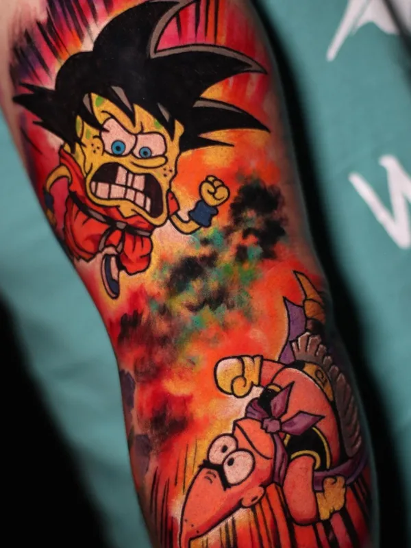 color cartoon 타투 부위 forearm #47419 | 타투이스트 Moises Kampos