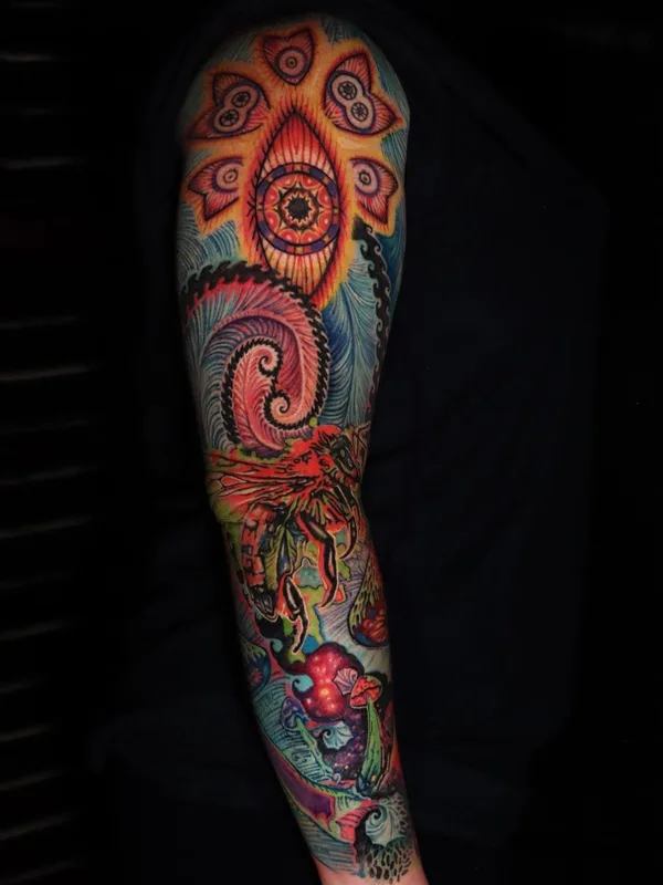 color abstract 타투 부위 full sleeve #47420 | 타투이스트 Moises Kampos