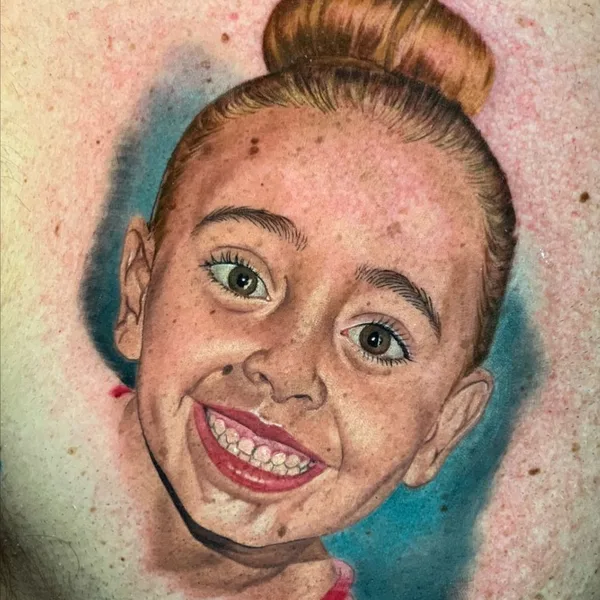 Portrait tattoo by Fernando Guzman in Centro