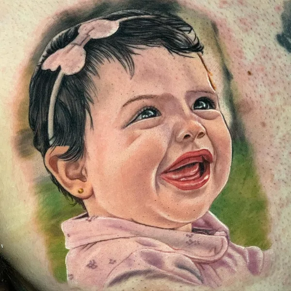 Portrait tattoo by Fernando Guzman in Centro