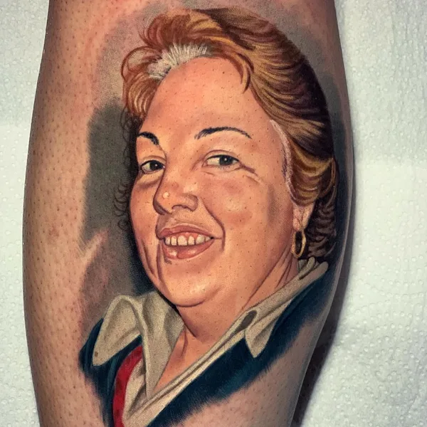 Portrait tattoo by Fernando Guzman in Centro