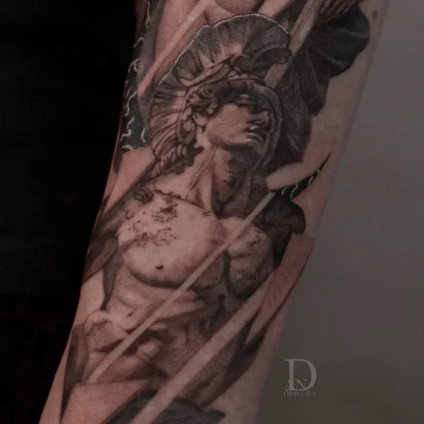 Graphic tattoo by Даниэл Авила-Гомес in Воронеж