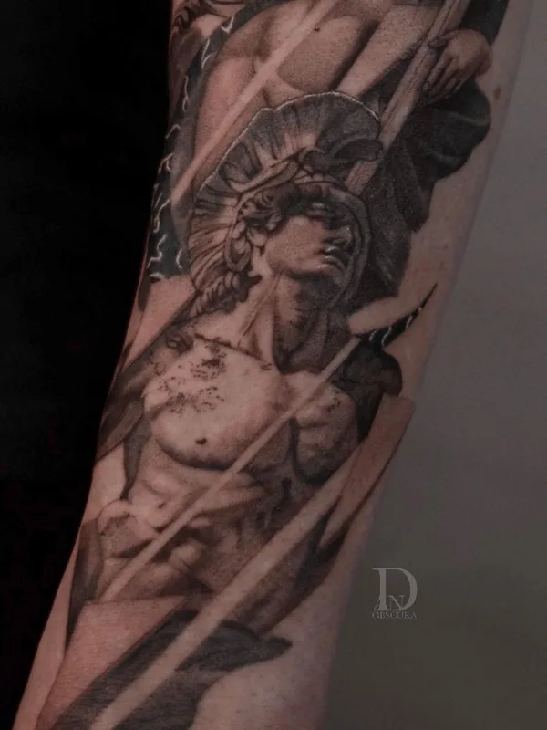 black and grey realism татуировка на forearm #47446 | Тату мастер Даниэл Авила-Гомес
