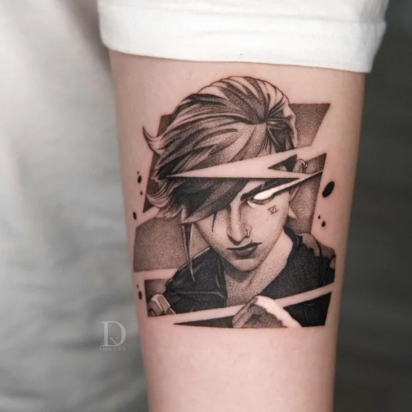 Graphic tattoo by Даниэл Авила-Гомес in Воронеж