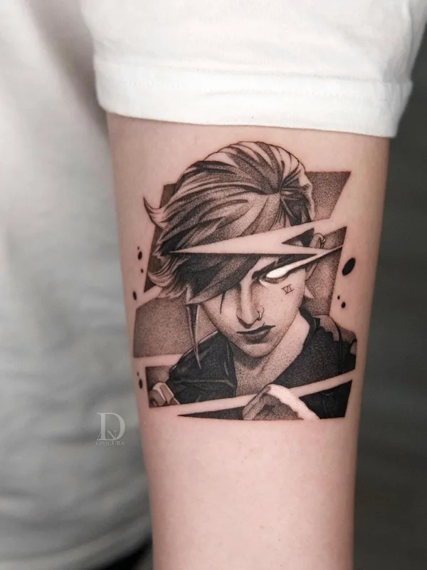 female black and grey black and grey татуировка на forearm #47452 | Тату мастер Даниэл Авила-Гомес