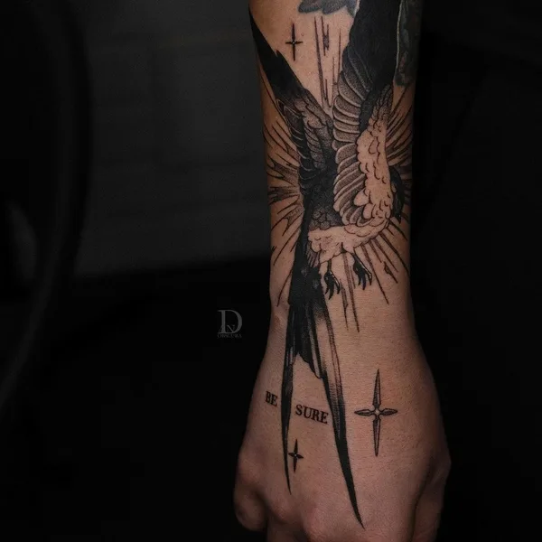 Graphic tattoo by Даниэл Авила-Гомес in Воронеж