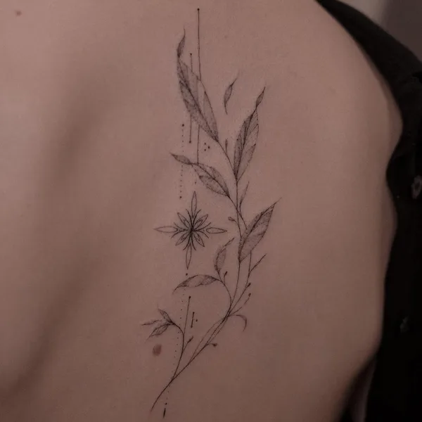 Feminine tattoo by Анна anhen_tattoo in Воронеж