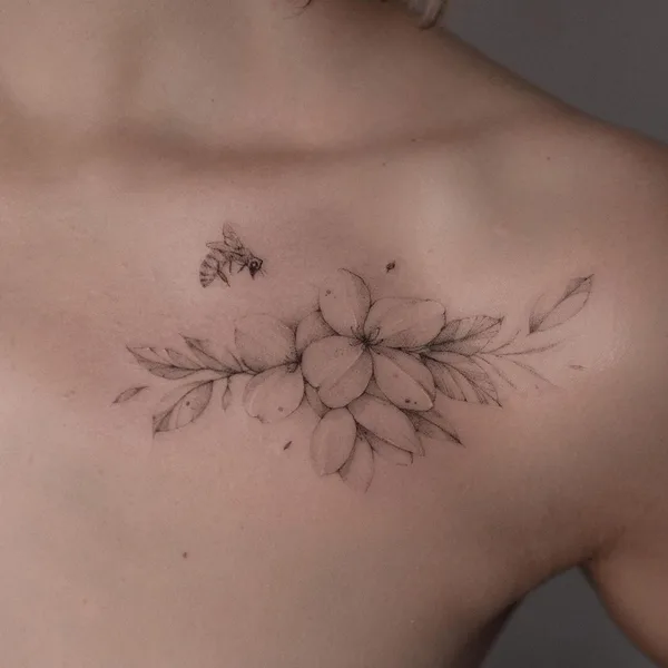 Feminine tattoo by Анна anhen_tattoo in Воронеж