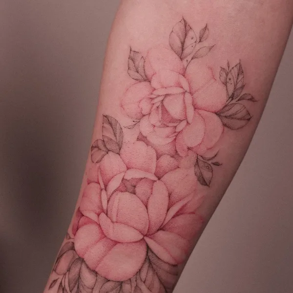Feminine tattoo by Анна anhen_tattoo in Воронеж