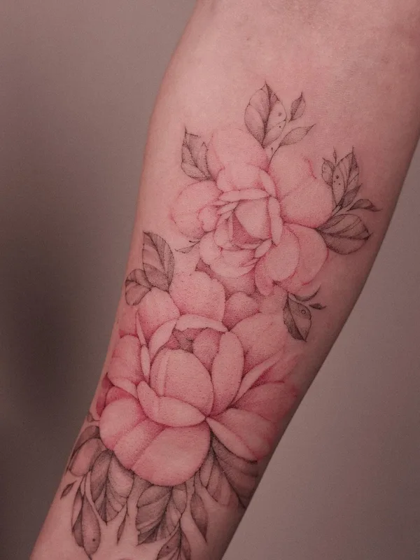 female color botanic Tatuagem em forearm #47470 | Tatuador Анна anhen_tattoo