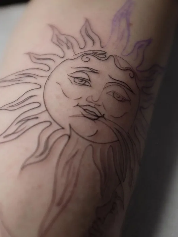 black sketch татуировка на forearm #47517 | Тату мастер Ника Лунева