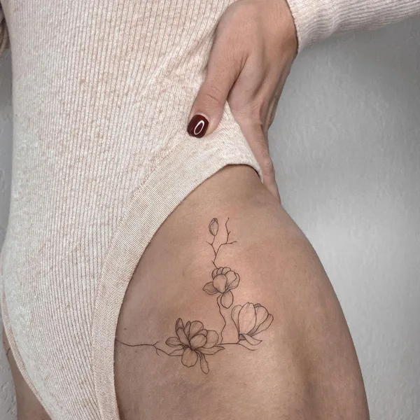 Минимализм tattoo by Алиса Эйсмонт in Воронеж
